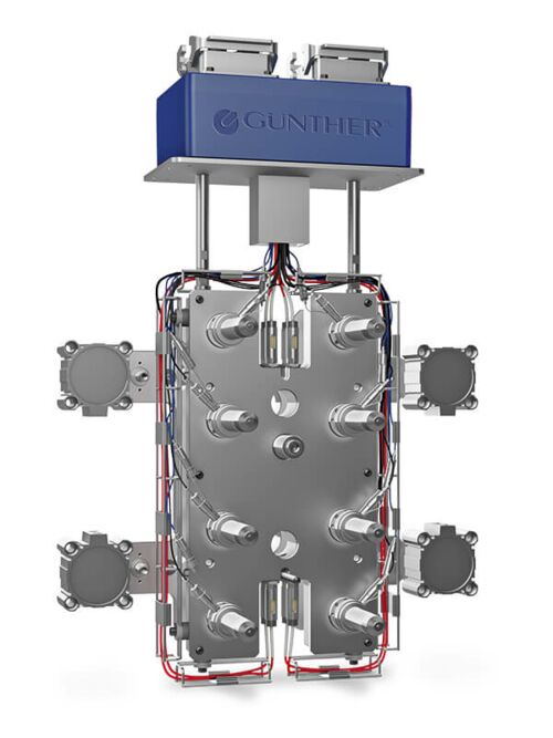 8-drop valve gate system